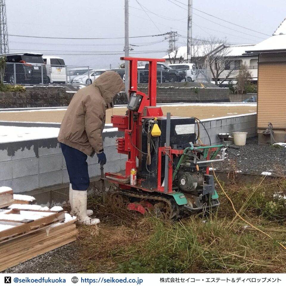 【地盤調査・測量 1カ月目】 福岡の不動産投資・新築アパート一棟投資を成功させる。セイコーエステート&ディベロップメント