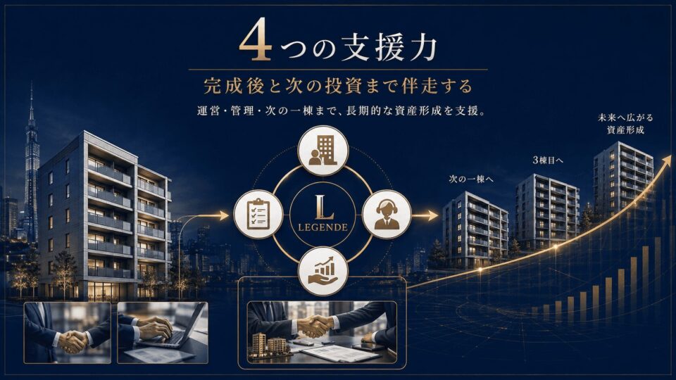 完成後と次の投資まで伴走する